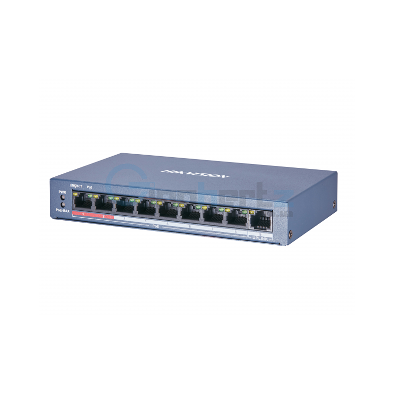 8 портовый POE коммутатор Hikvision - Hikvision - DS-3E0109P-E/M(B)