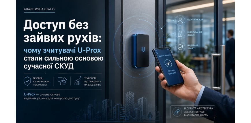 Доступ без зайвих рухів: чому зчитувачі U-Prox стали сильною основою сучасної СКУД