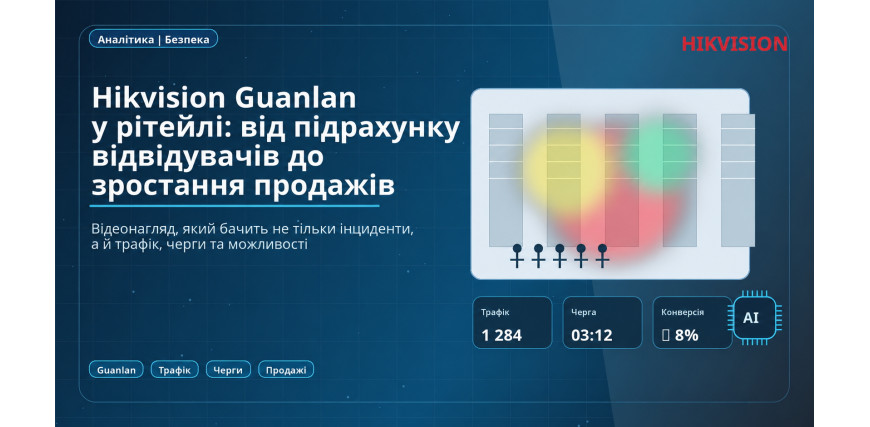 Камера, що рахує гроші: Hikvision Guanlan для ритейл-аналітики